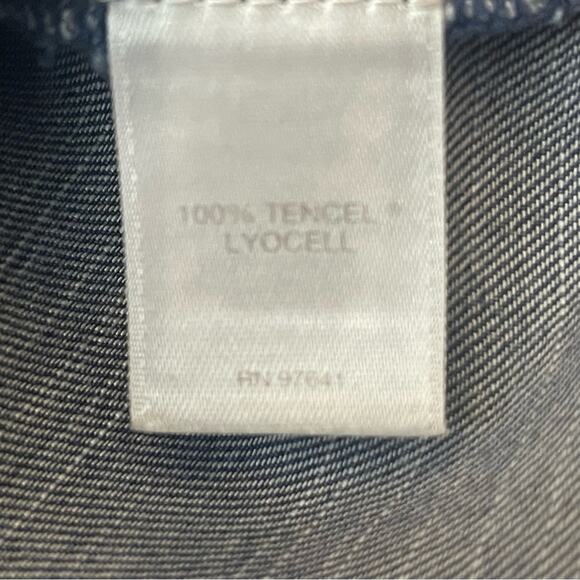 J Jill Boho Hippie Festival Coastal Grandma Blue Jean Jacket Size S - Picture 9 of 12